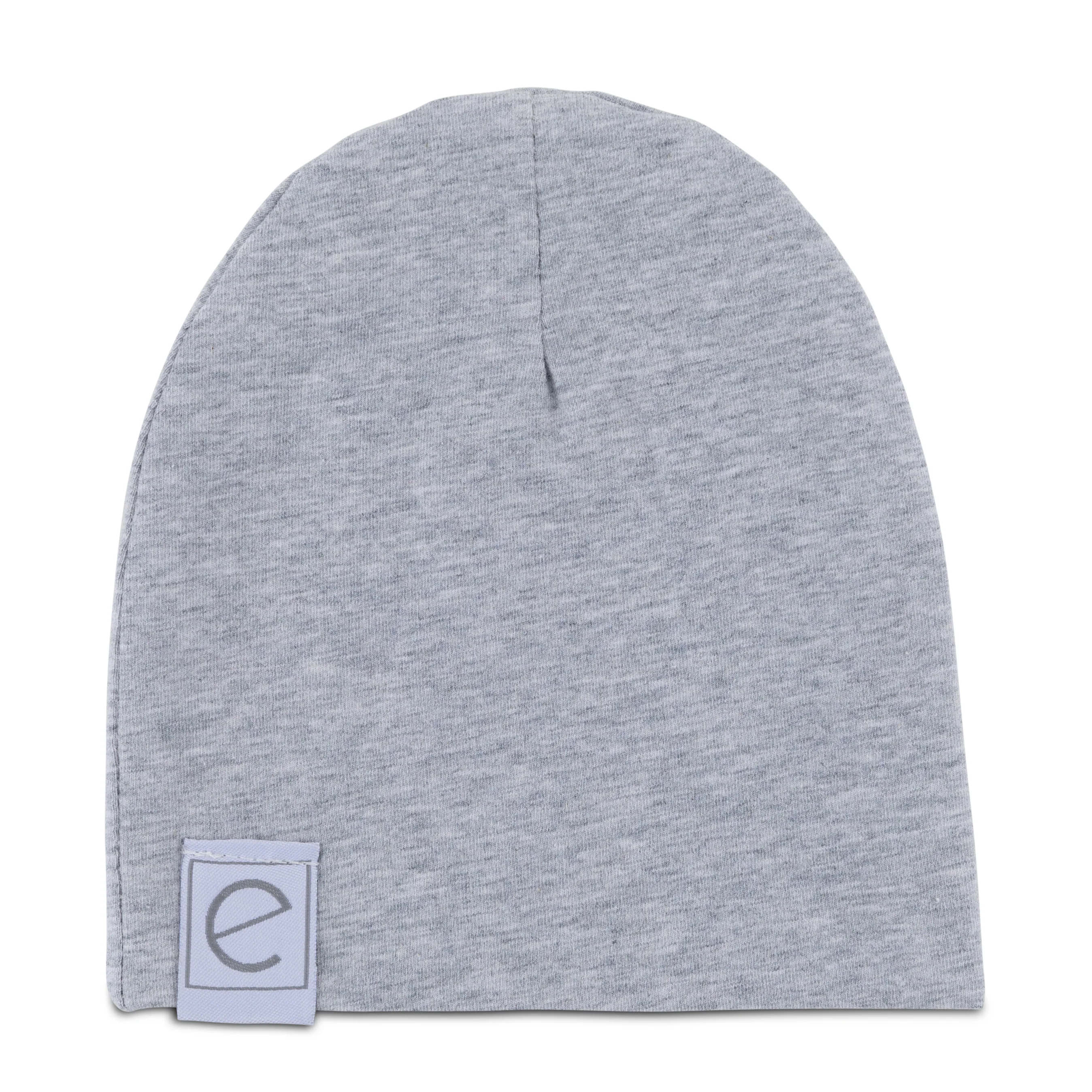 2 Pack Jersey Cotton Beanie Hat Set G/B - Image 4