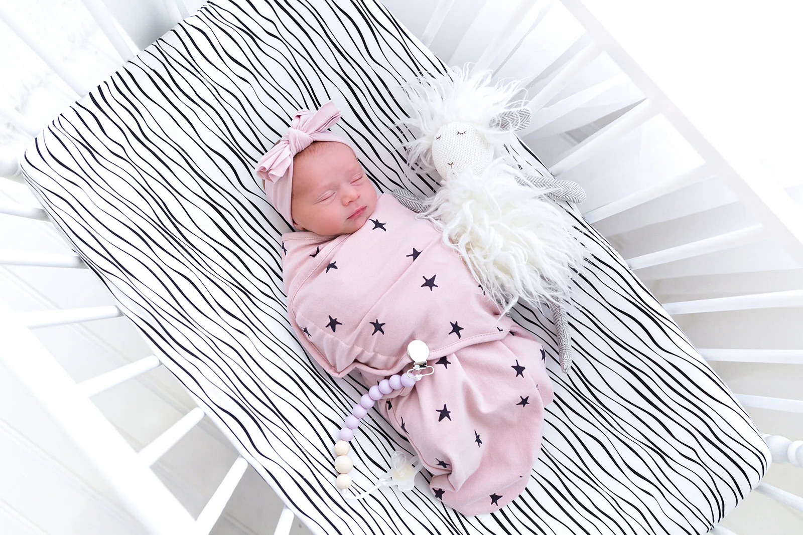 Blush Abstract Adjustable Swaddle Blanket | 3 Pack - Image 5