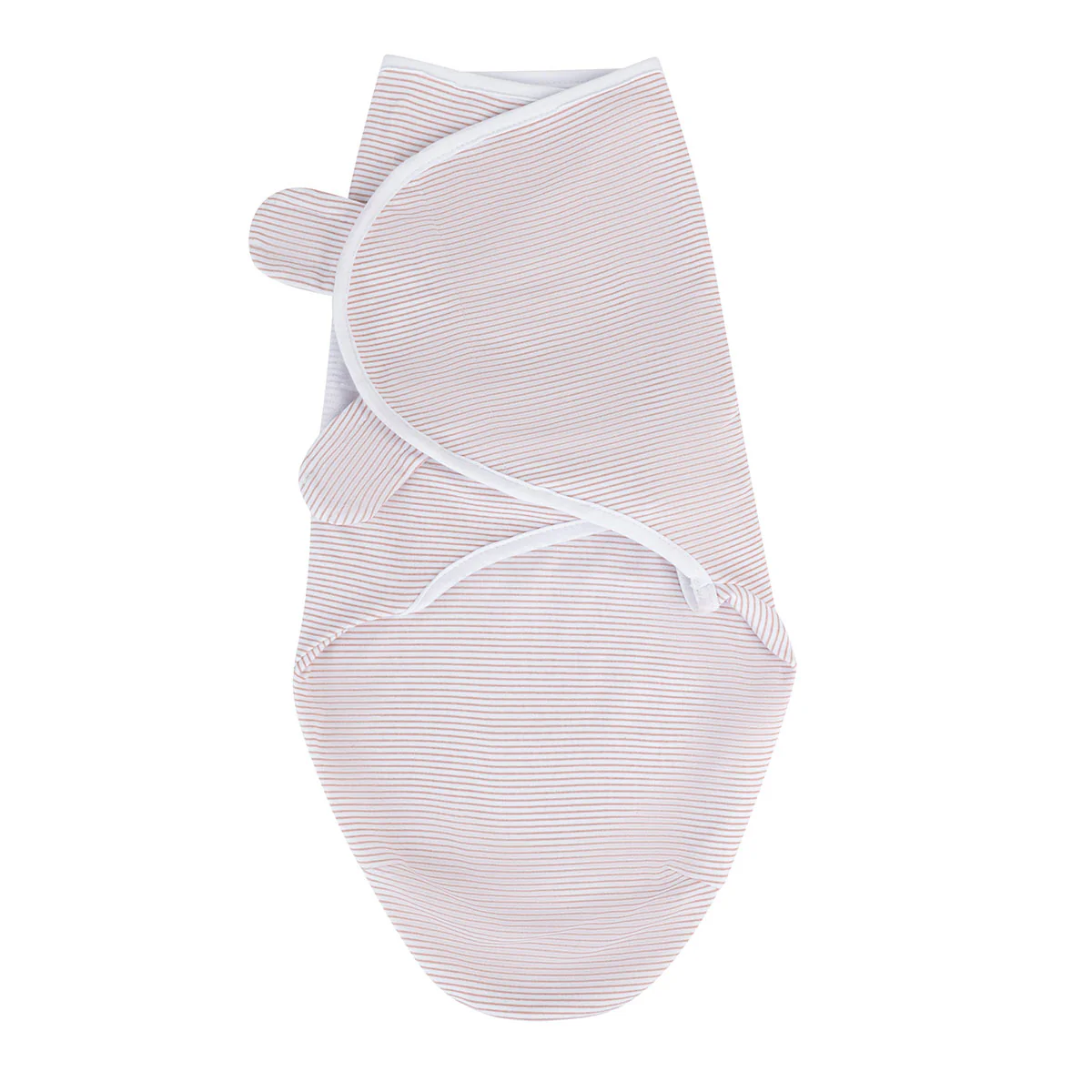 Mauve Tulips & Stripes Adjustable Swaddle Blanket - Image 7