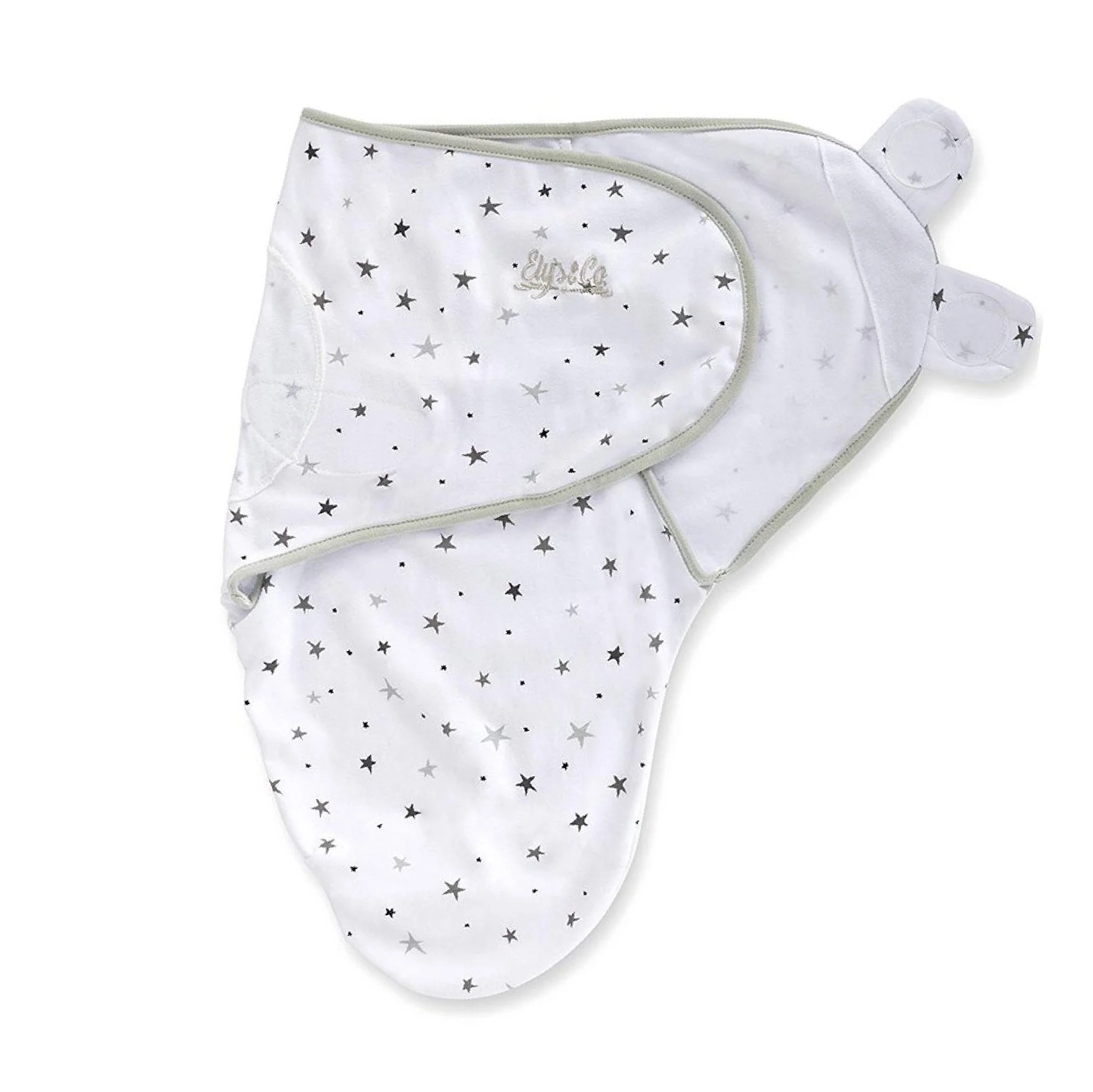 Grey Stars Adjustable Swaddle Blanket - Image 3