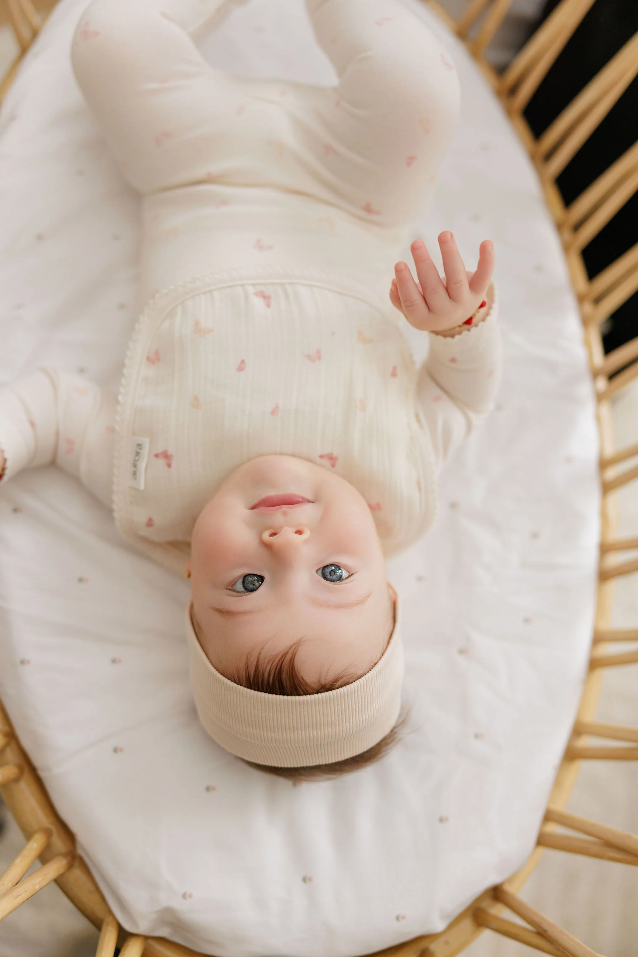 Baby Girl Layette Set β Ivory Pink β Butterfly - Image 3