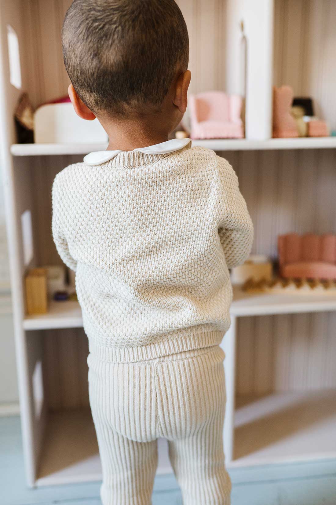 Bubble Knit Collection - Ribbed Overalls - Image 8