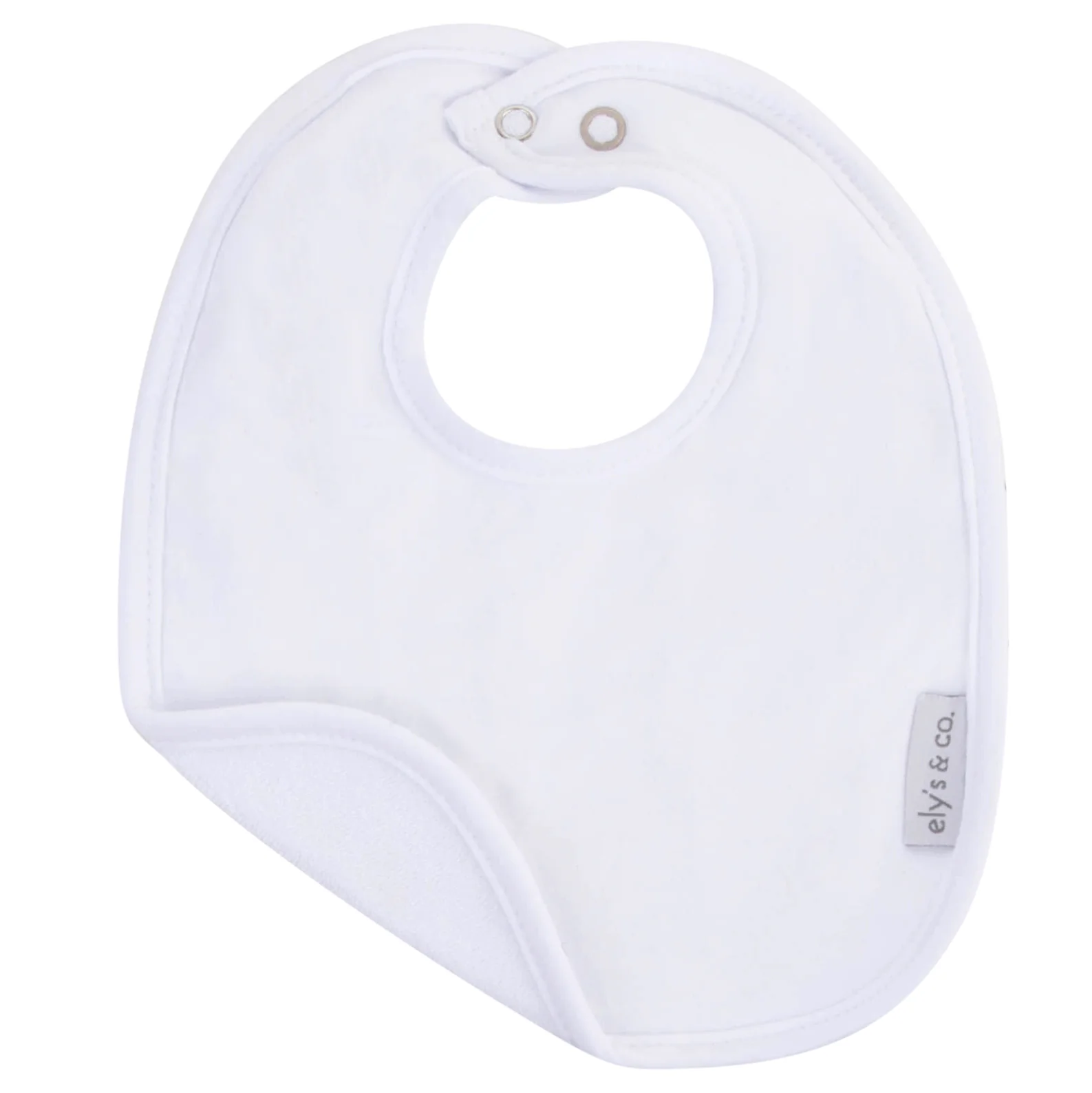 White Jersey Terry Bib - Image 3