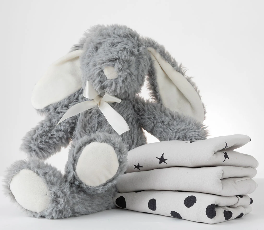 Grey Abstract Adjustable Swaddle Blanket | 3 Pack - Image 5