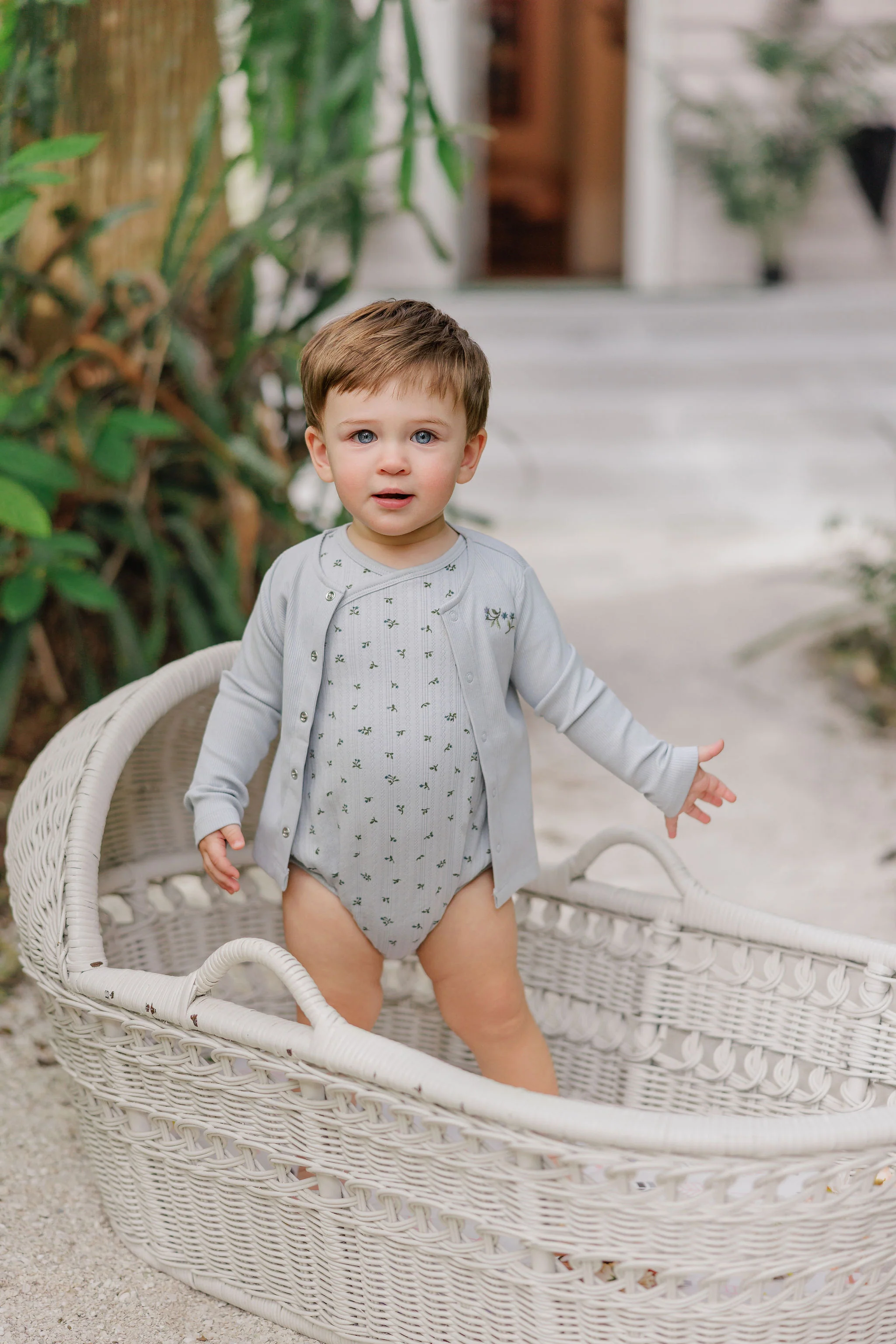 Boys Cardigan – Blue – Embroidered - Image 4