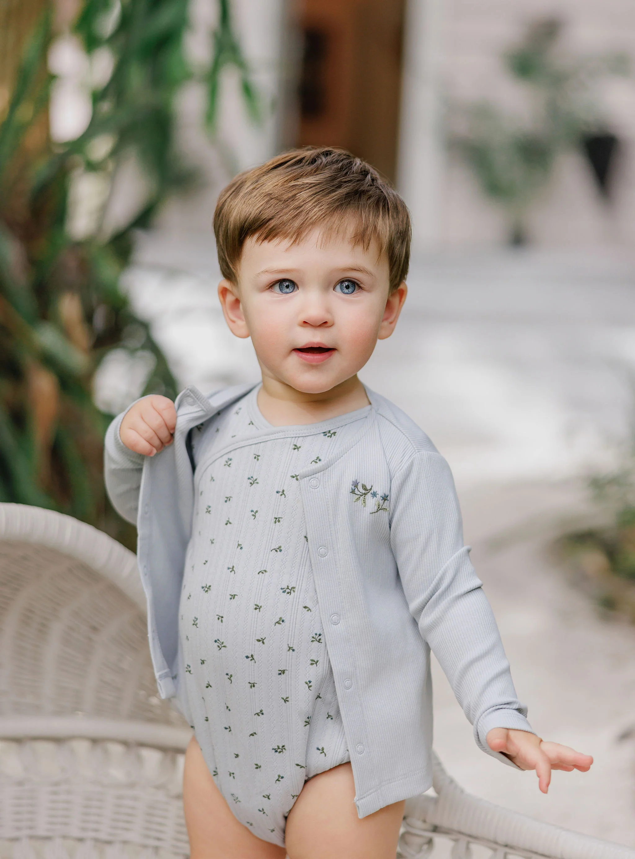 Boys Cardigan – Blue – Embroidered - Image 5