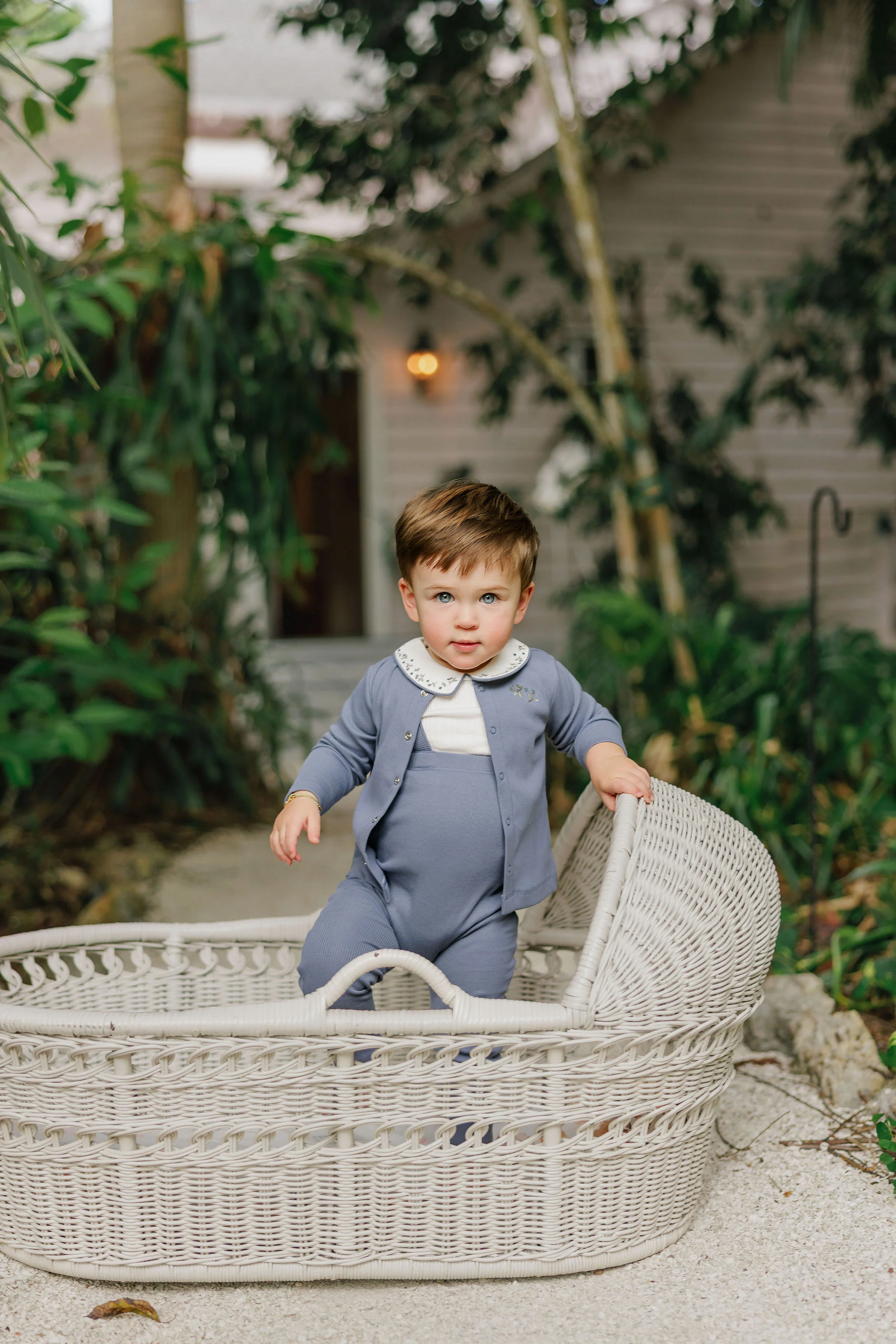 Boys Cardigan – Dark Blue – Embroidered - Image 4