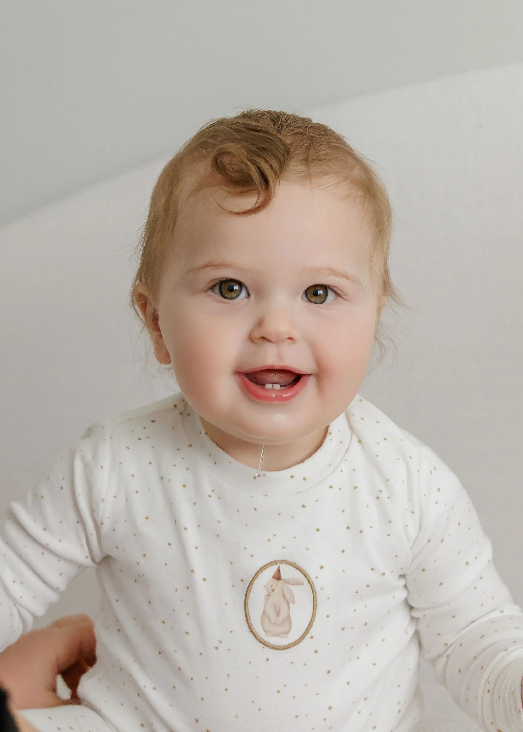 Boys Pajamas – Ivory Tan – Speckled Bunny - Image 3