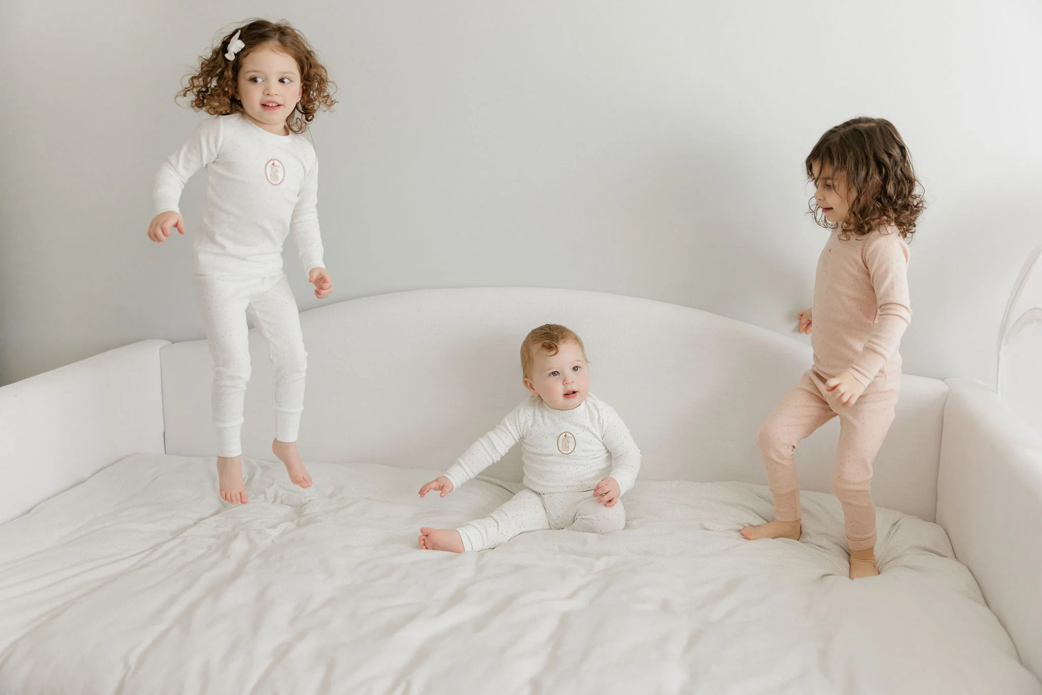 Boys Pajamas – Ivory Tan – Speckled Bunny - Image 4