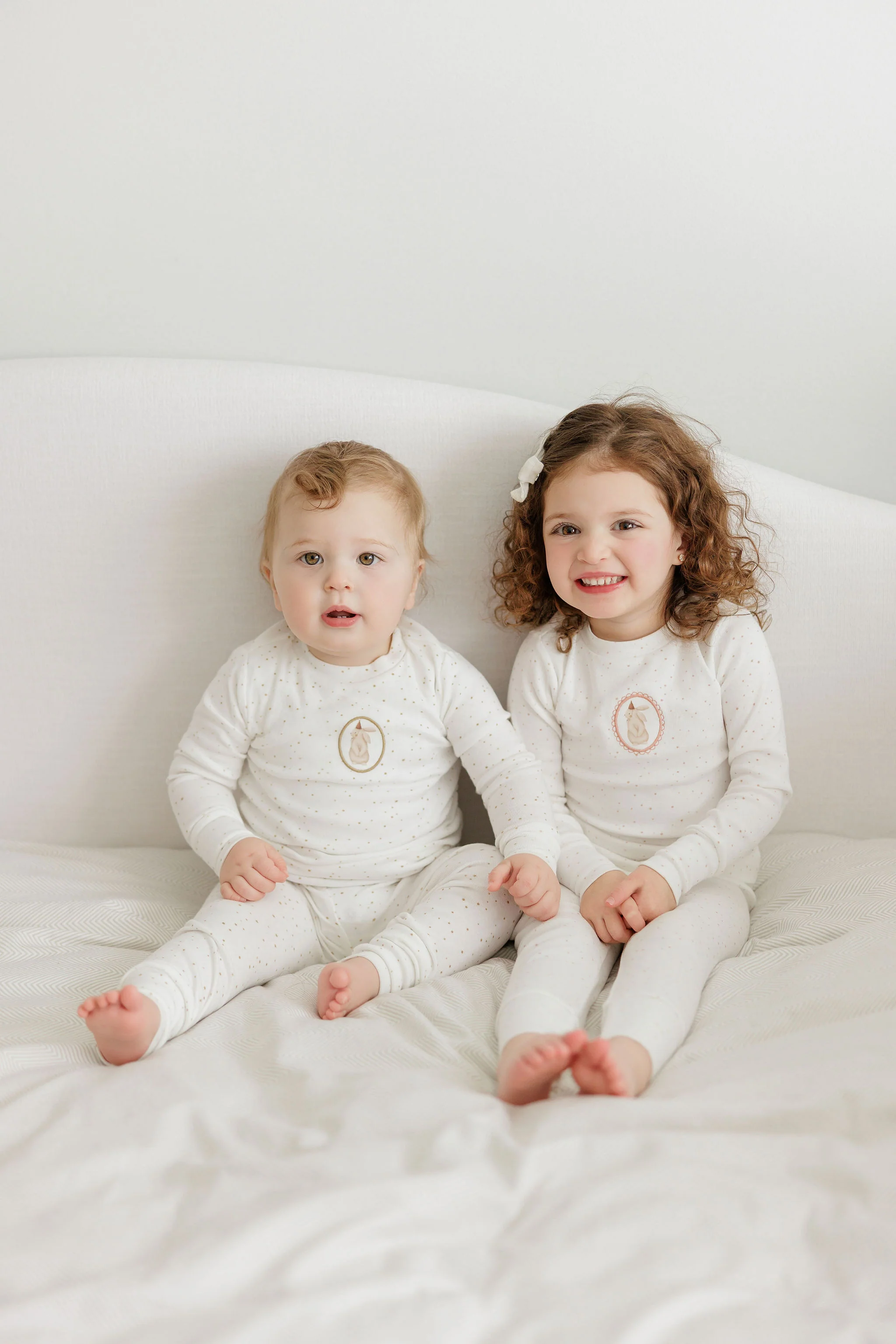 Boys Pajamas – Ivory Tan – Speckled Bunny - Image 6