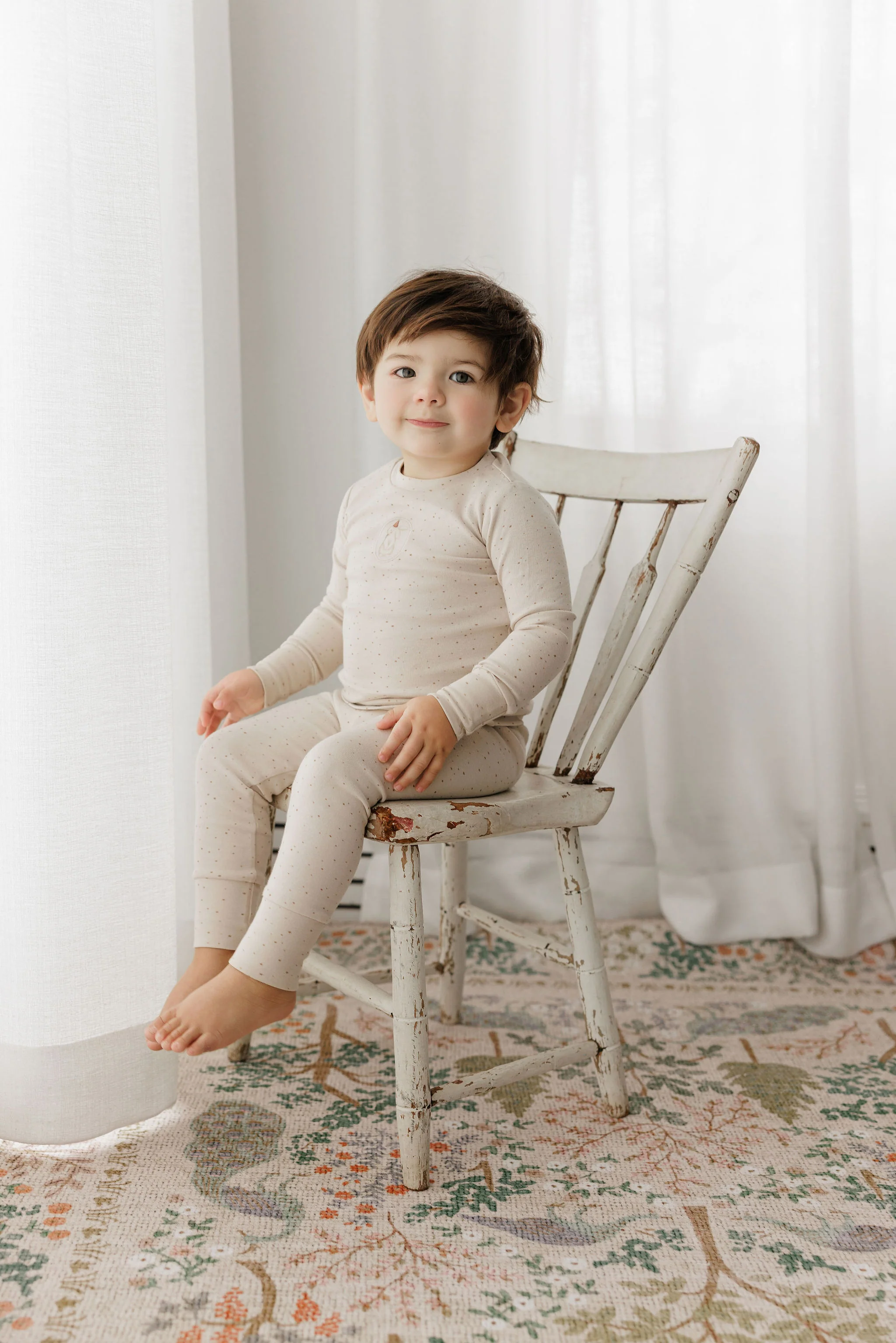 Boys Pajamas – Tan – Speckled Bunny - Image 5