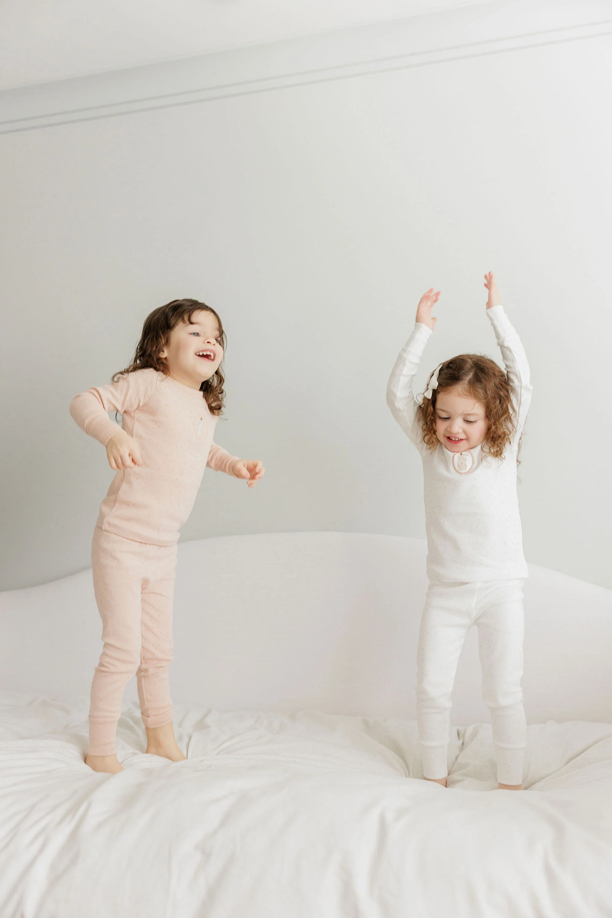 Girls Pajamas – Ivory Pink – Speckled Bunny - Image 8