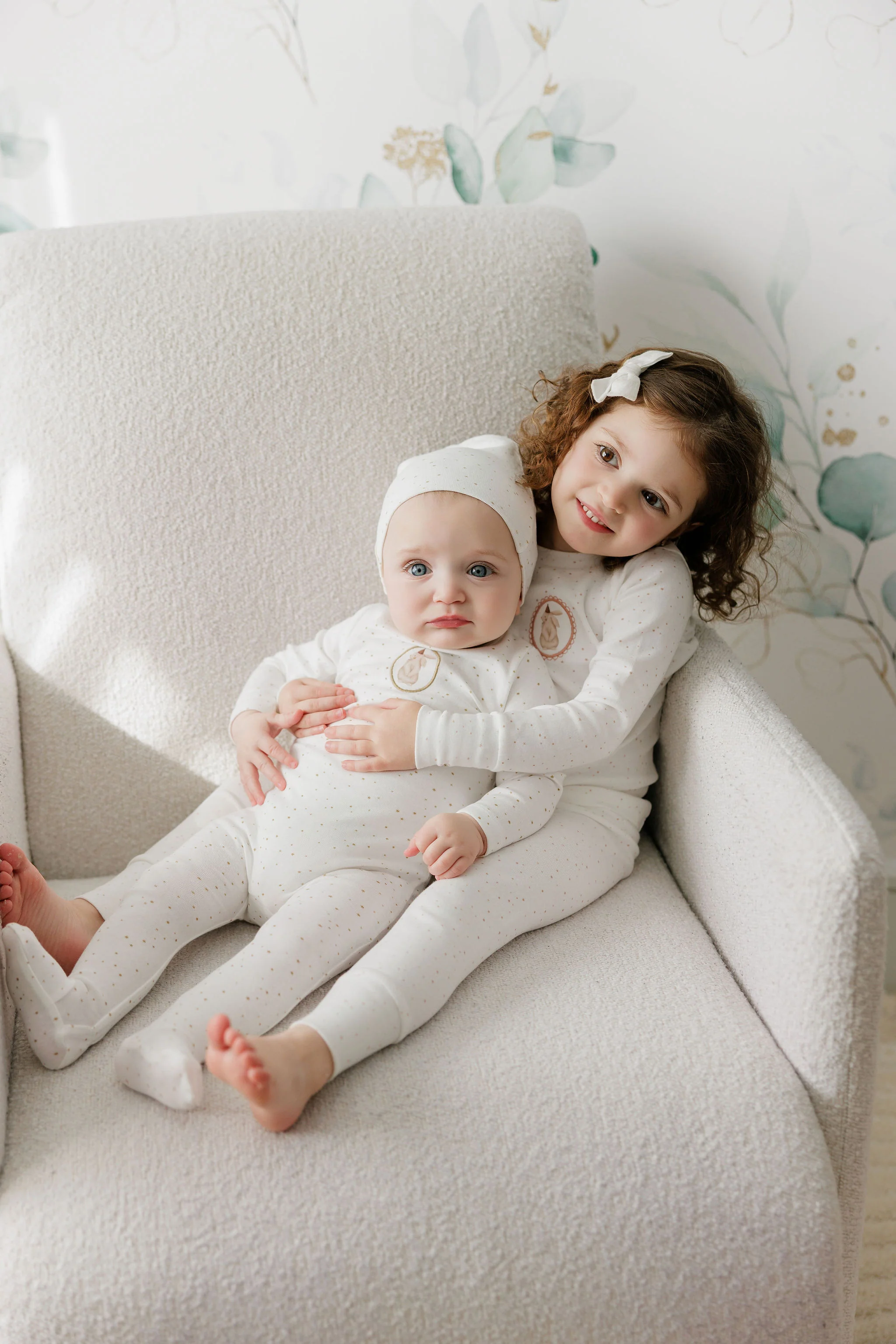 Girls Pajamas – Ivory Pink – Speckled Bunny - Image 9