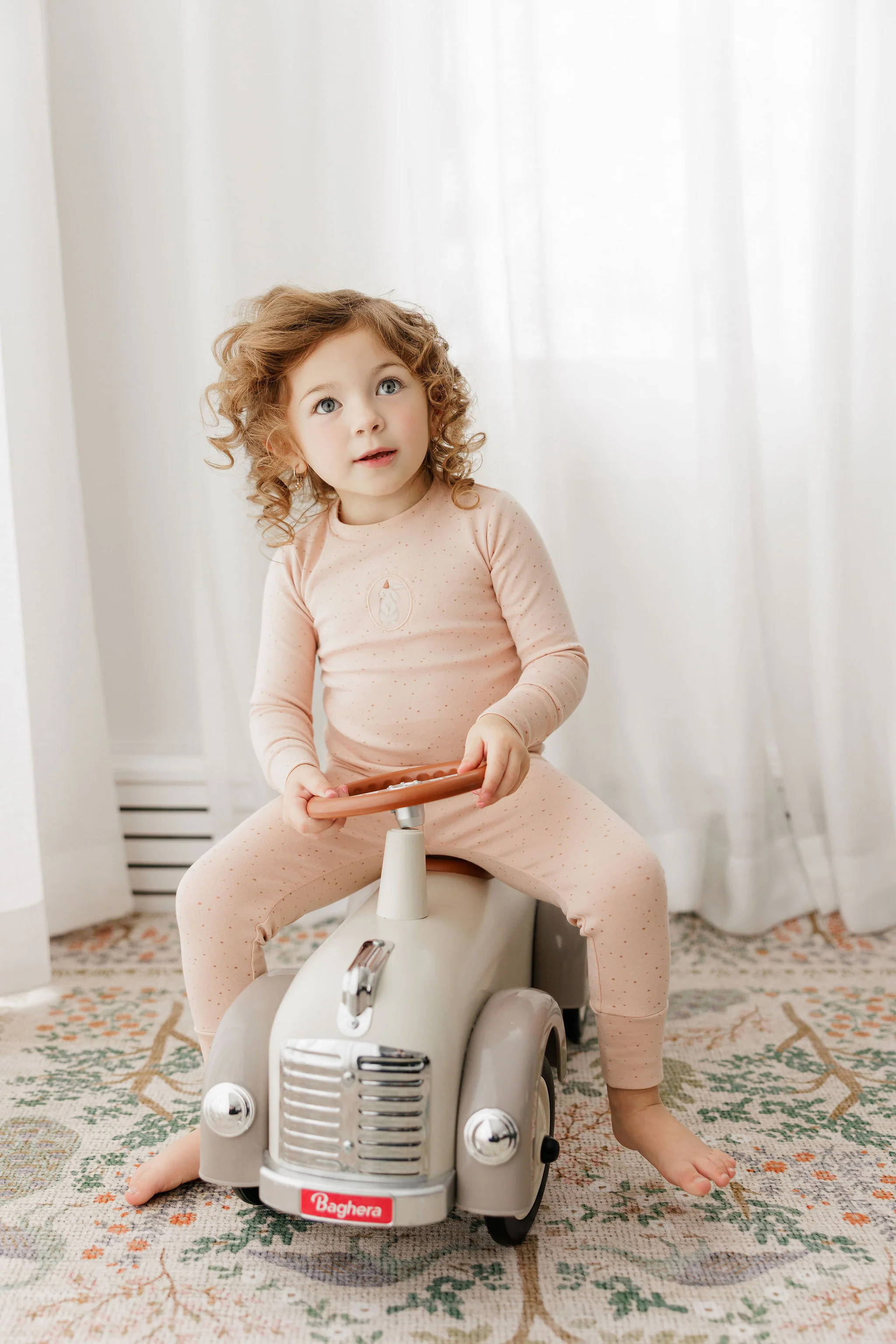 Girls Pajamas – Pink – Speckled Bunny - Image 10