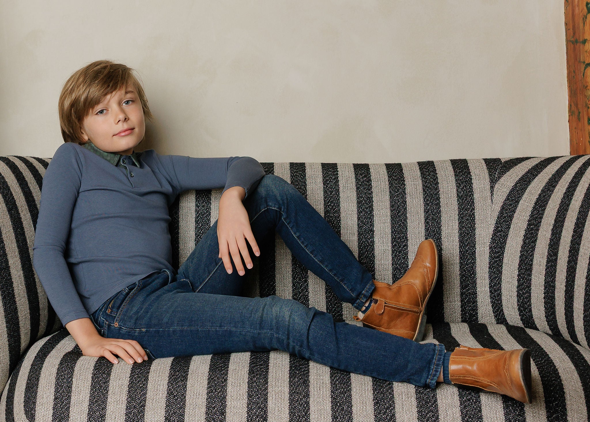 French Terry Autumn Kids Collection - Polo Sweatshirt - Image 4