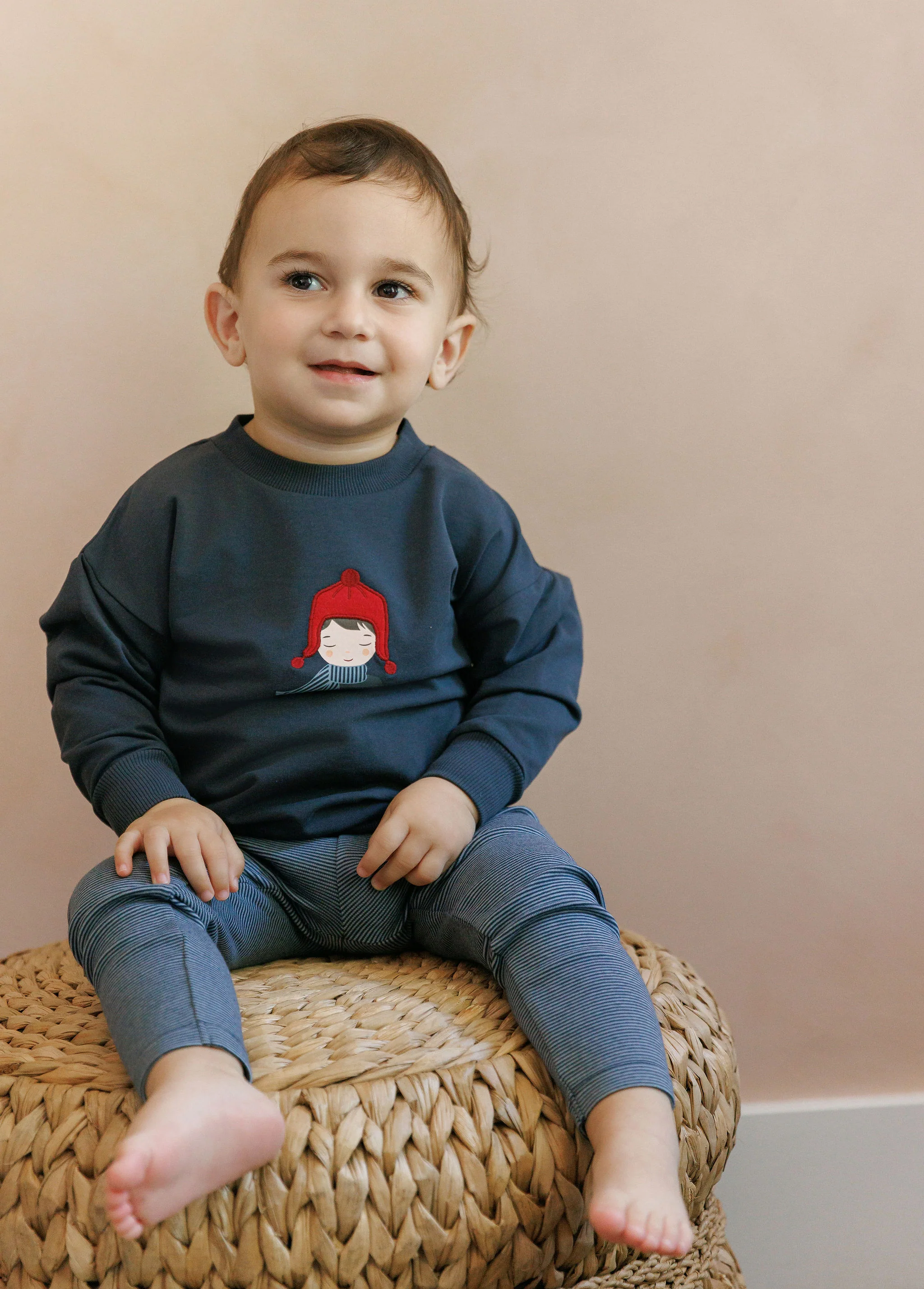 French Terry Autumn Kids Collection - Sweatshirt and Leggings - Image 3