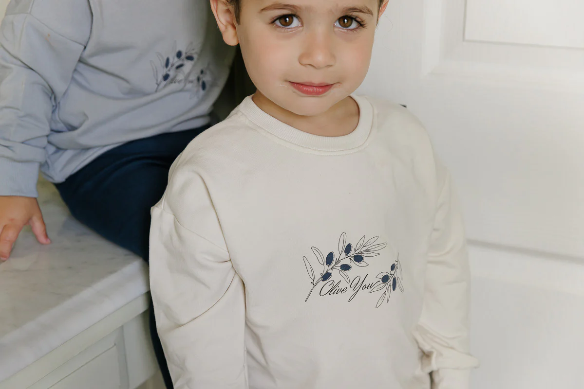 Modal French Terry Olive you Collection - Lounge Set - Image 11