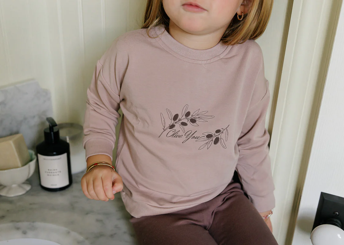 Modal French Terry Olive you Collection - Lounge Set - Image 9