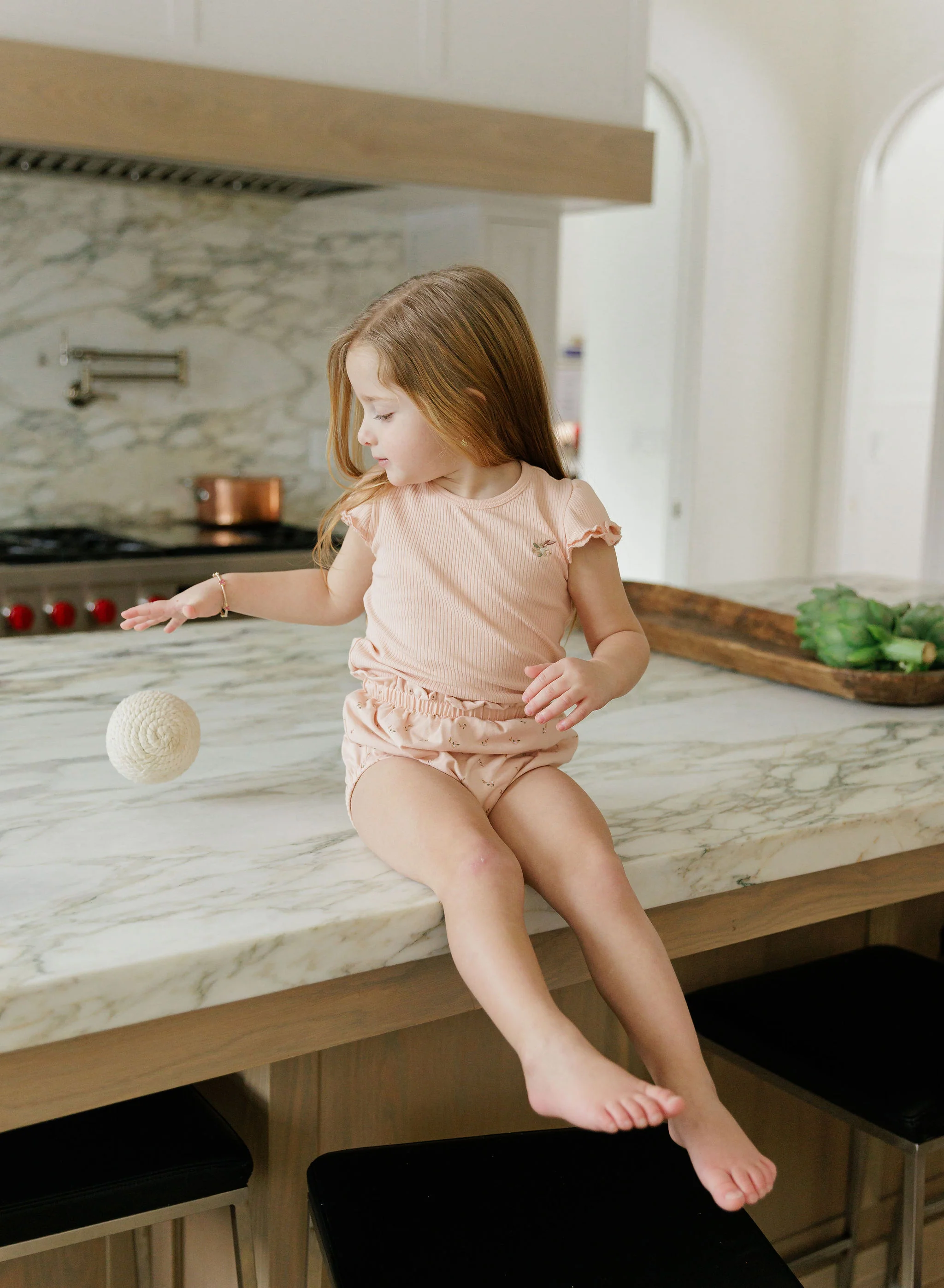 Cotton - Printed Floral - Tshirt & Bloomer - Image 4