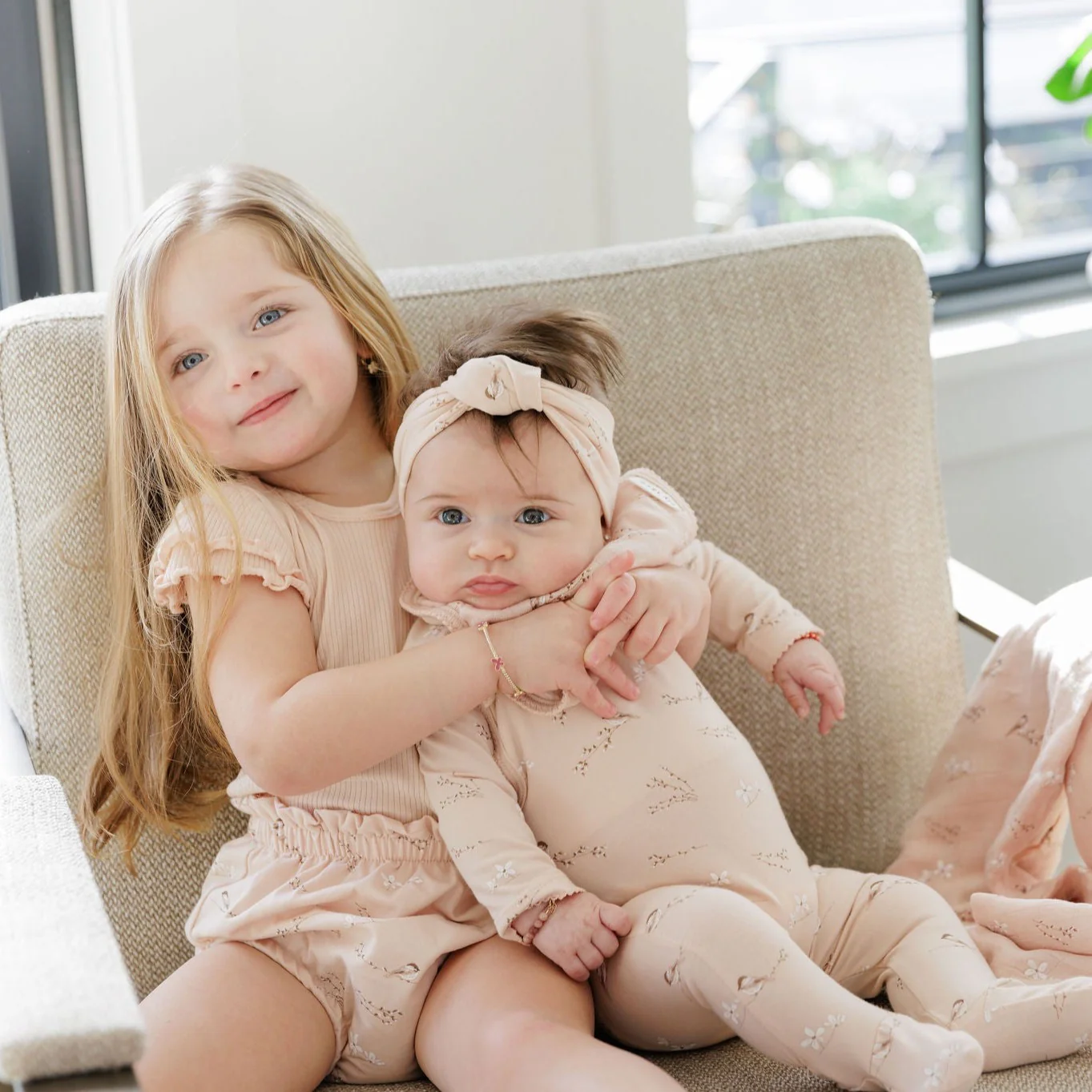 Jersey Cotton - Vintage Birds Collection- Ribbed Tee & Bottoms - Image 5