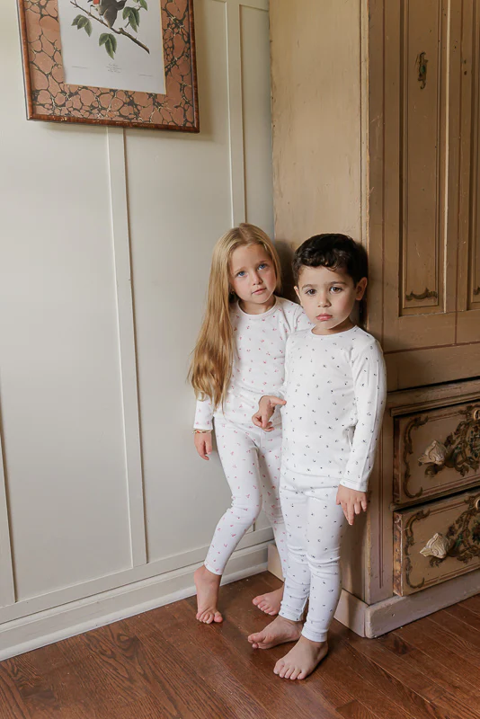 Organic Cotton Cluster Flower & Leaf  Collection - Lounge Set - Image 4