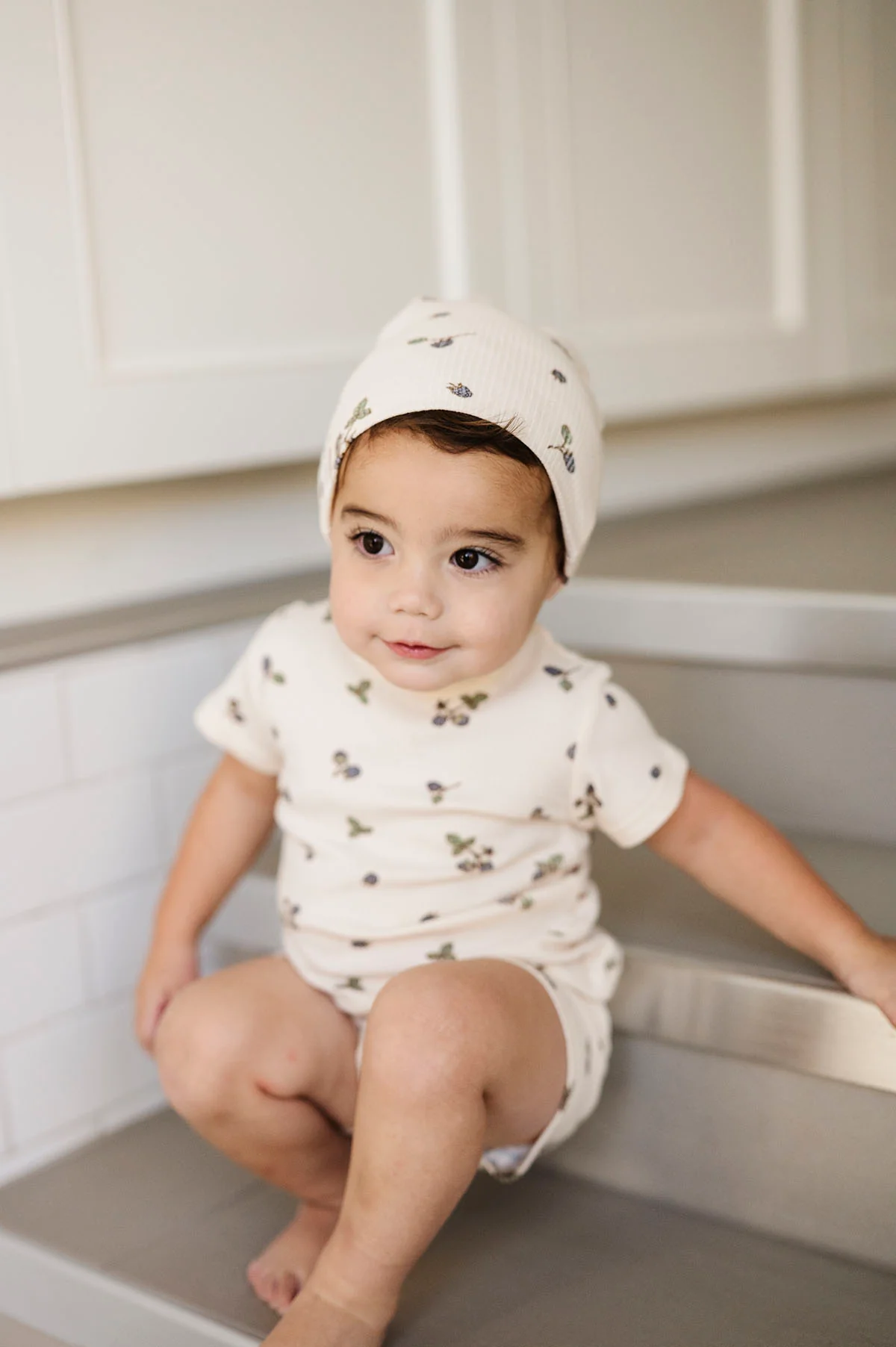 Ribbed Cotton - Raspberries Collection - Short Sleeve Lounge Set - Image 12