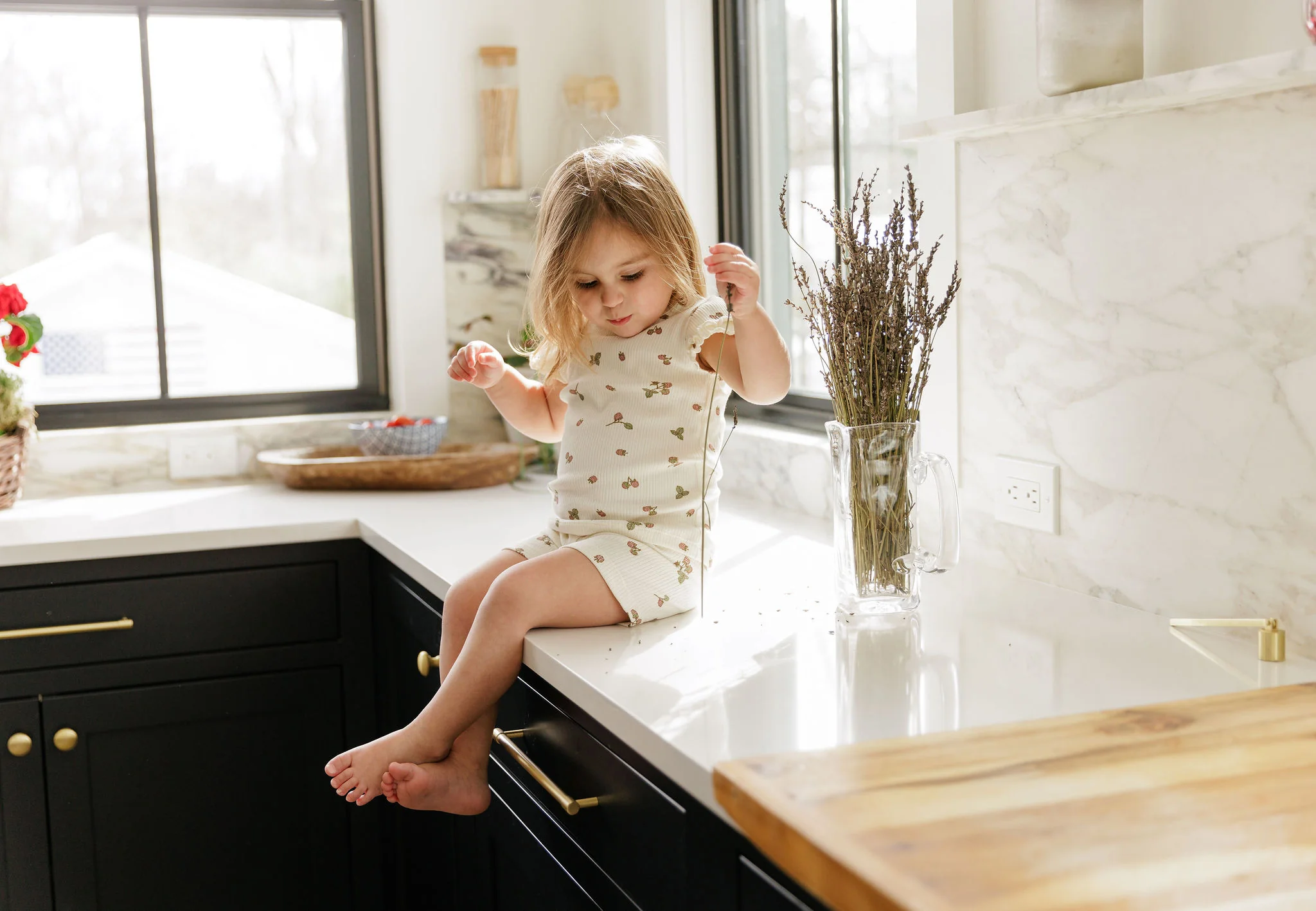 Ribbed Cotton - Raspberries Collection - Short Sleeve Lounge Set - Image 7