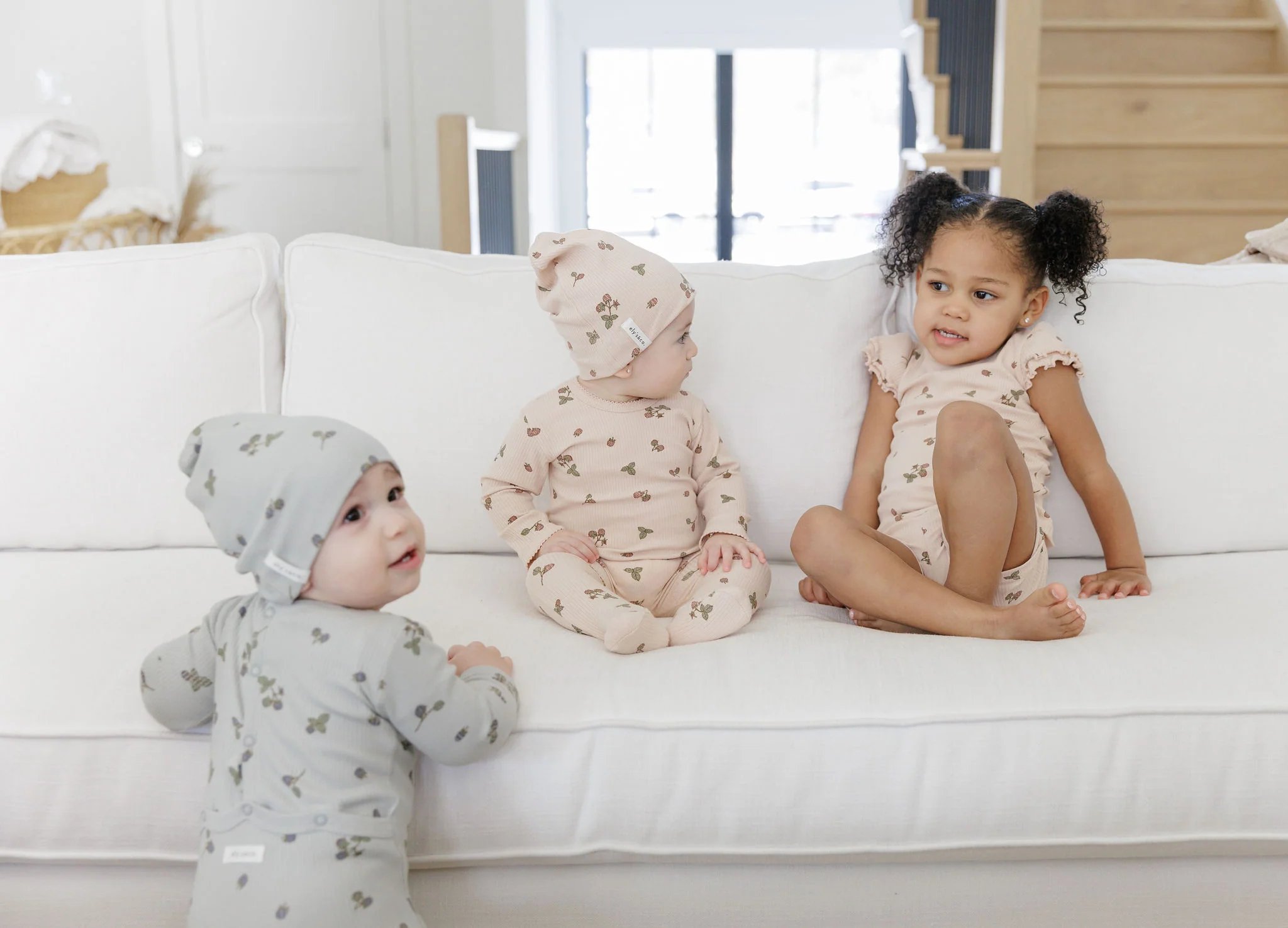 Ribbed Cotton - Raspberries Collection - Short Sleeve Lounge Set - Image 8