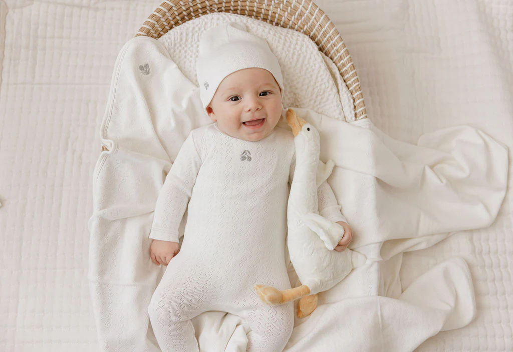 Squiggle Pointelle Collection - Footie - Image 7