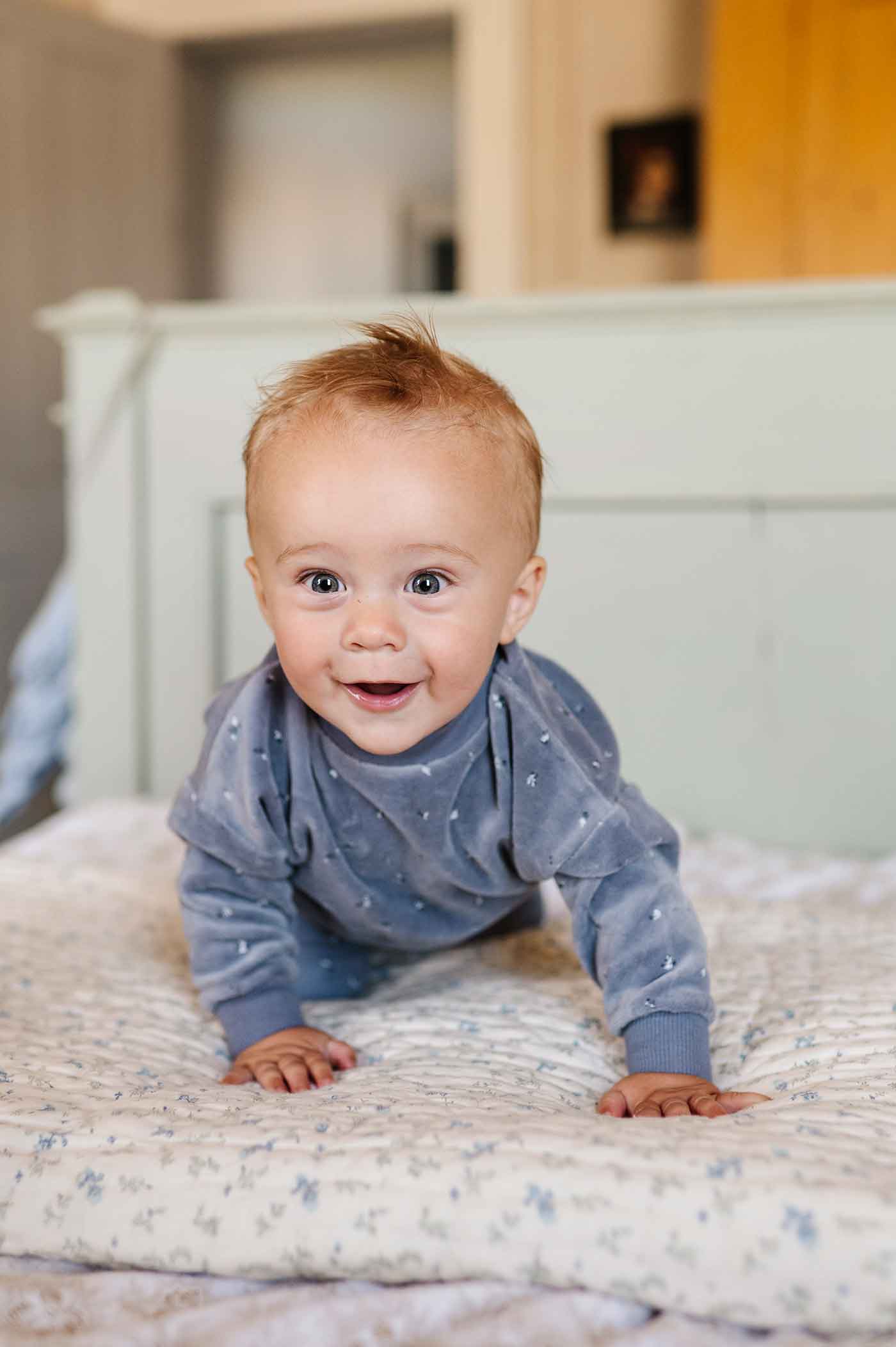 Velour Cluster Flower & Leaf Collection - Velour Top and Cotton Legging Lounge Set - Image 3