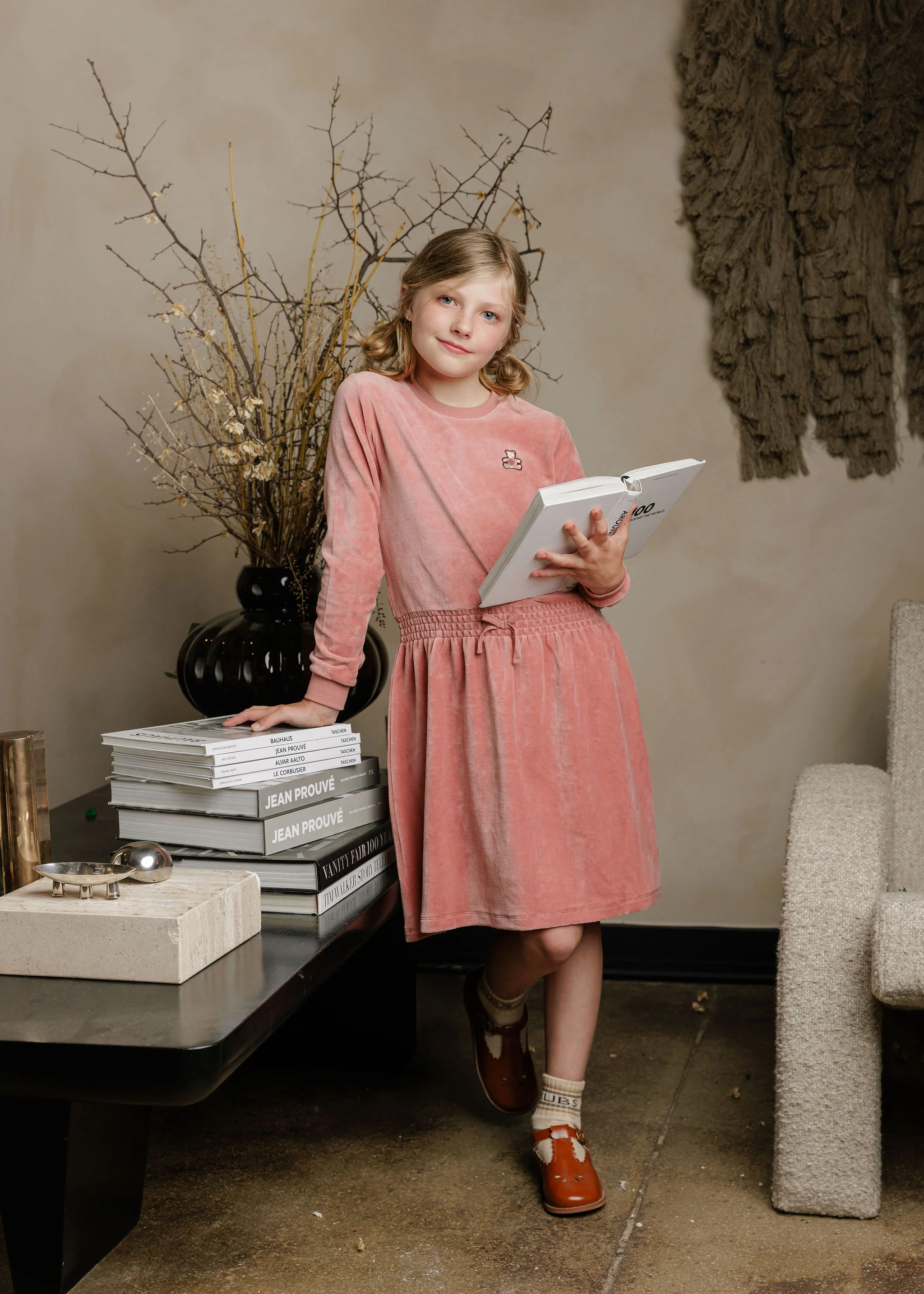 Velour Plaid Bear Collection - Dress - Image 3