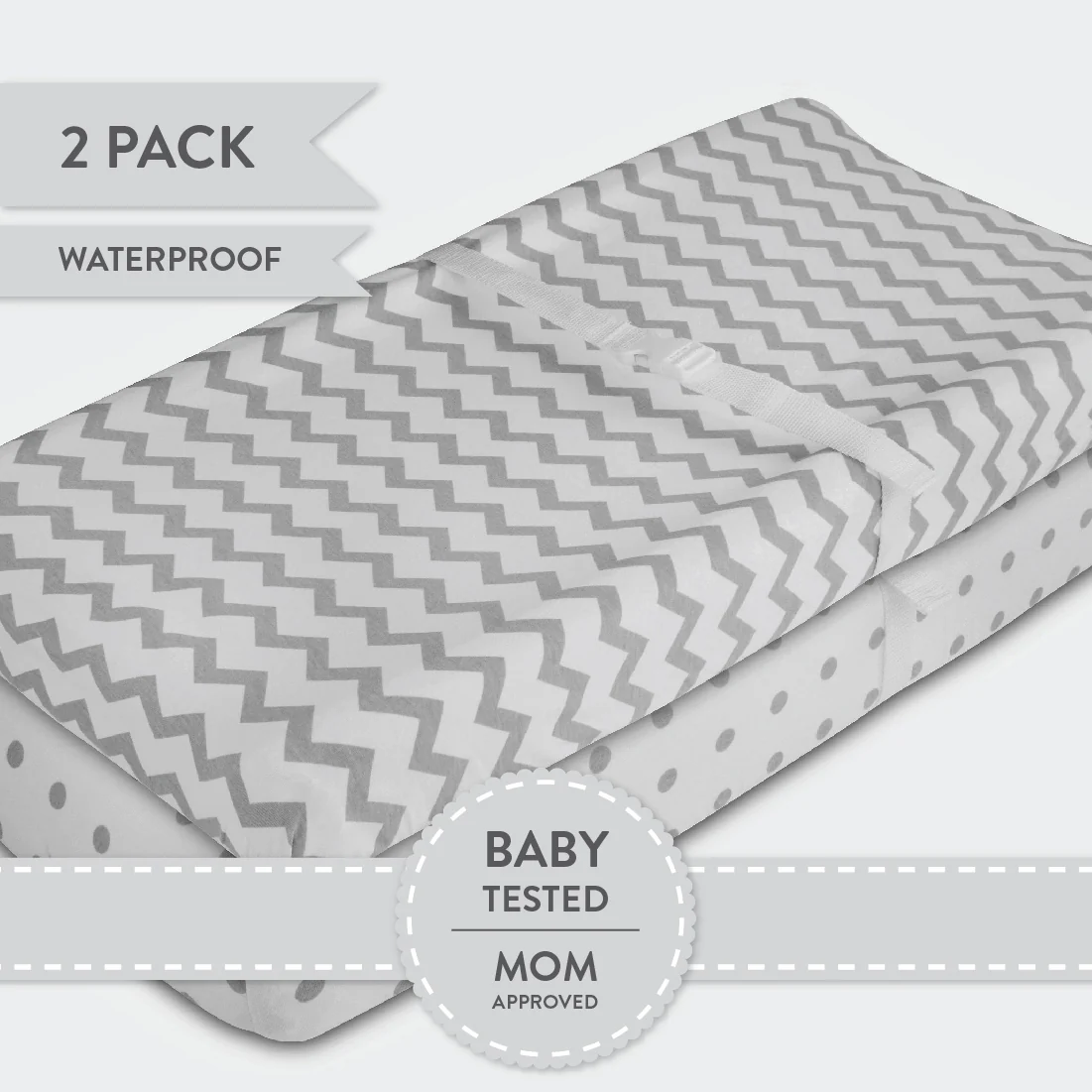 Waterproof Changing Pad Cover | Cradle Sheet Set - Image 5