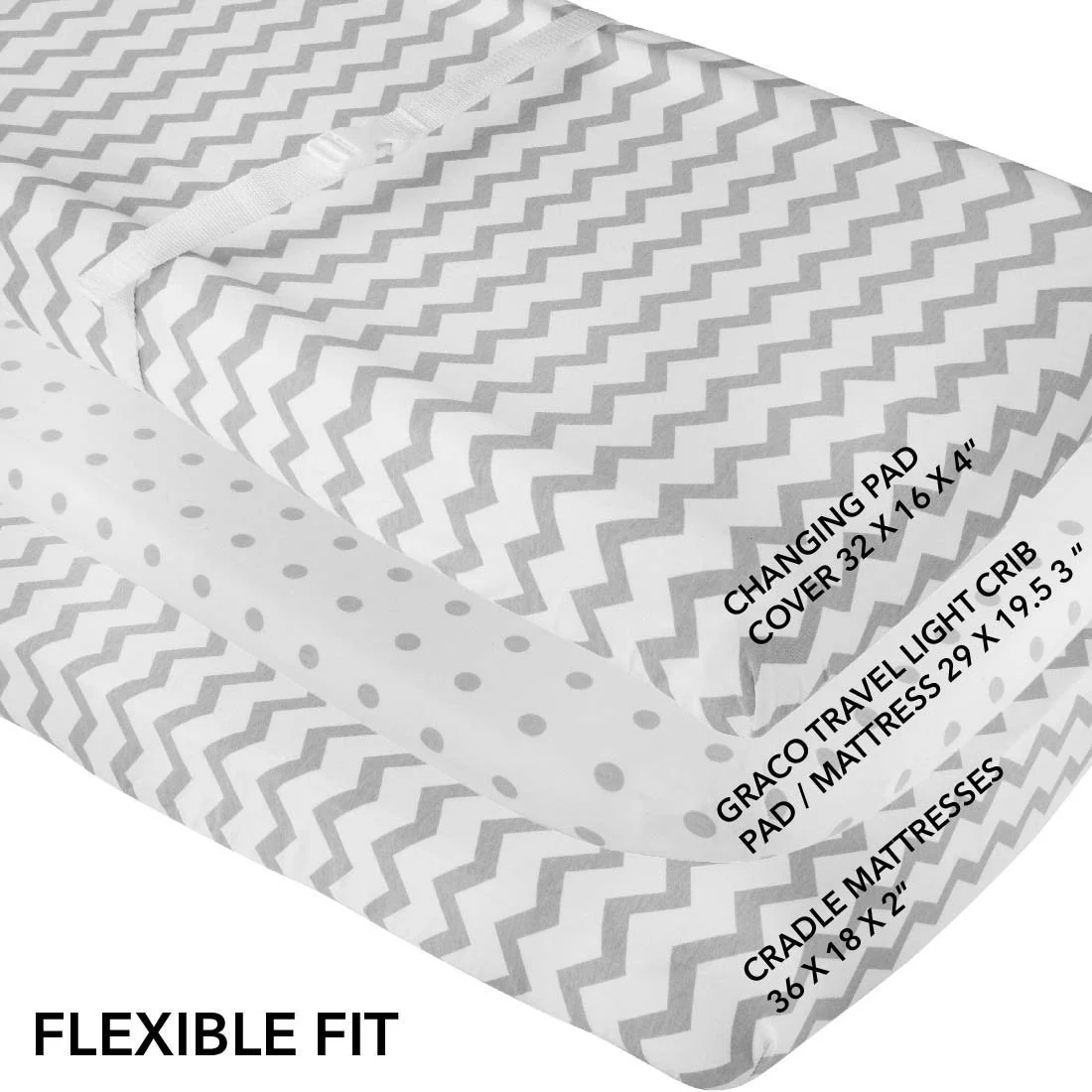 Waterproof Changing Pad Cover | Cradle Sheet Set - Image 6