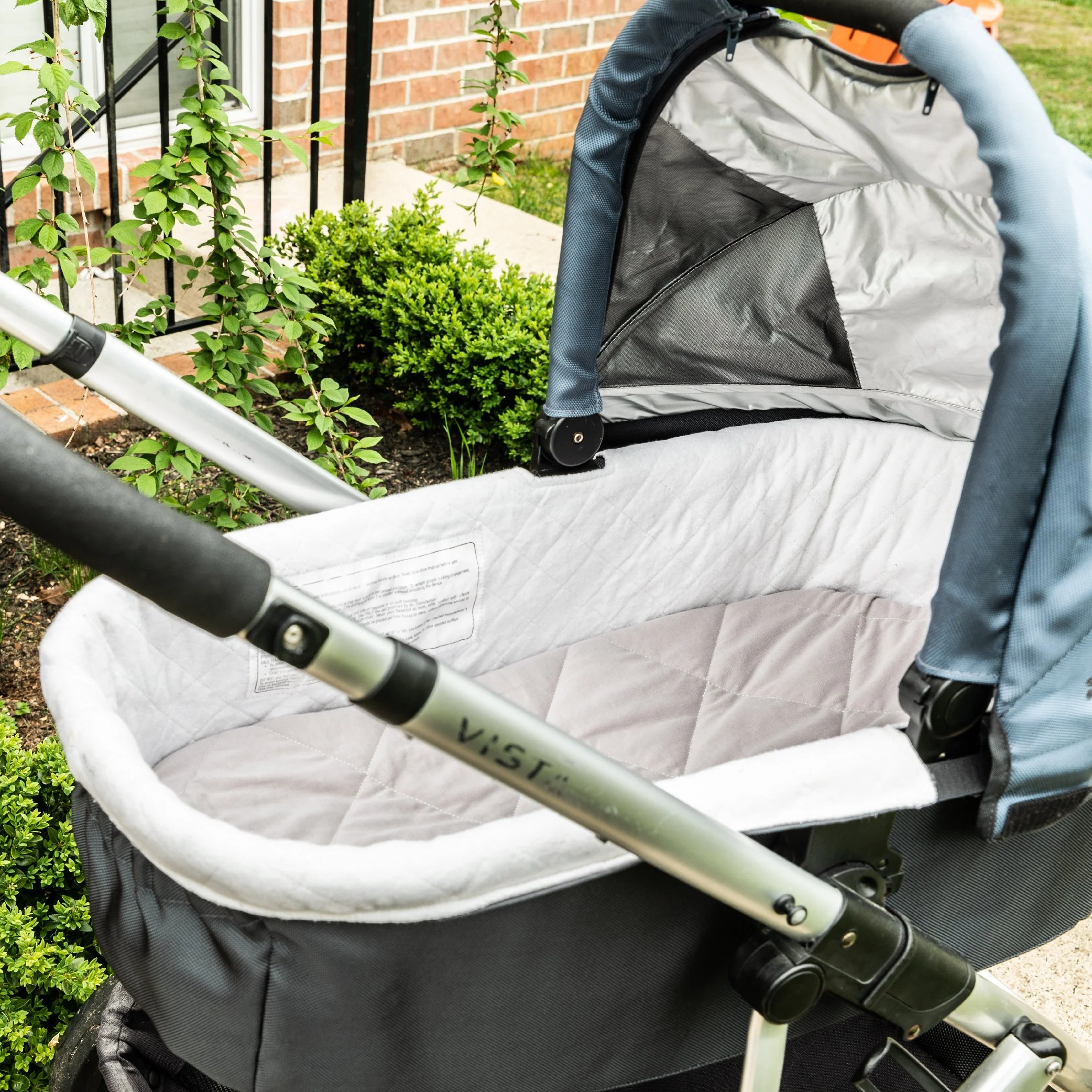 Quilted Waterproof Bassinet Sheet with Heat Protection - Grey - Image 8