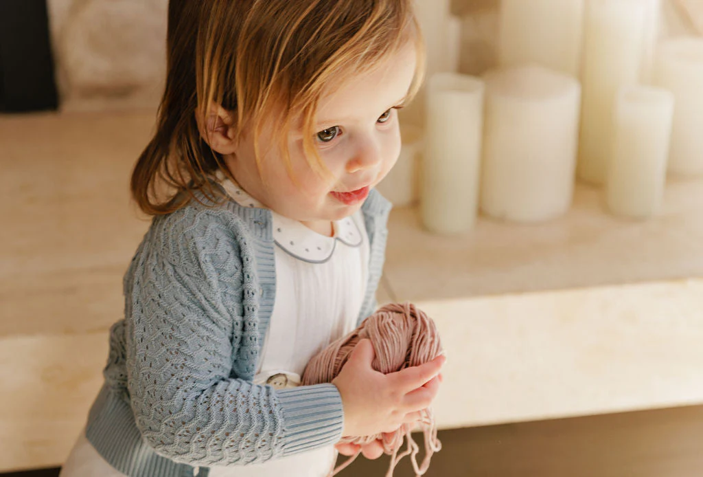 Wave Collection - Knit Pointelle Cardigan - Image 12