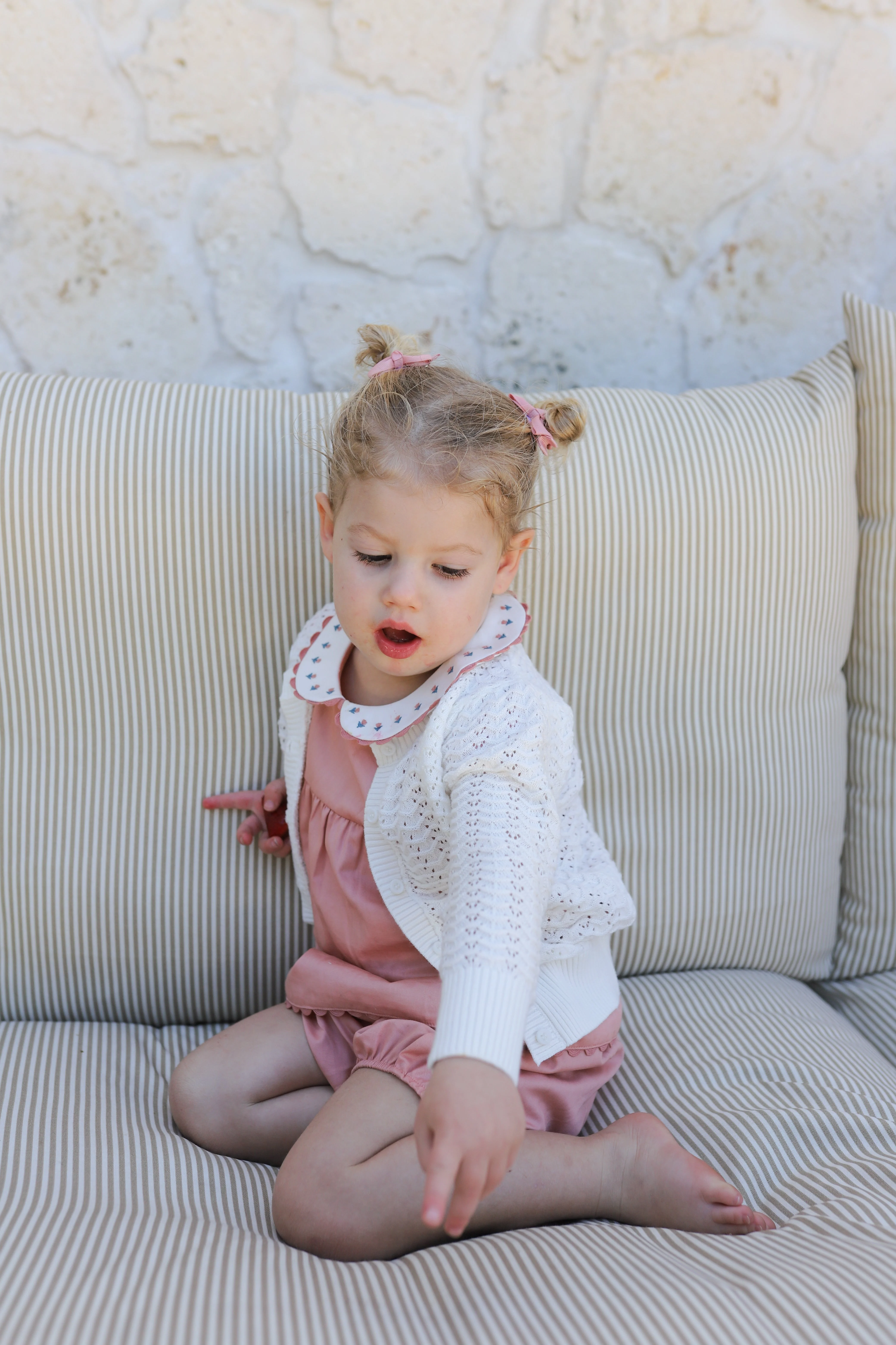 Wave Collection - Knit Pointelle Cardigan - Image 9