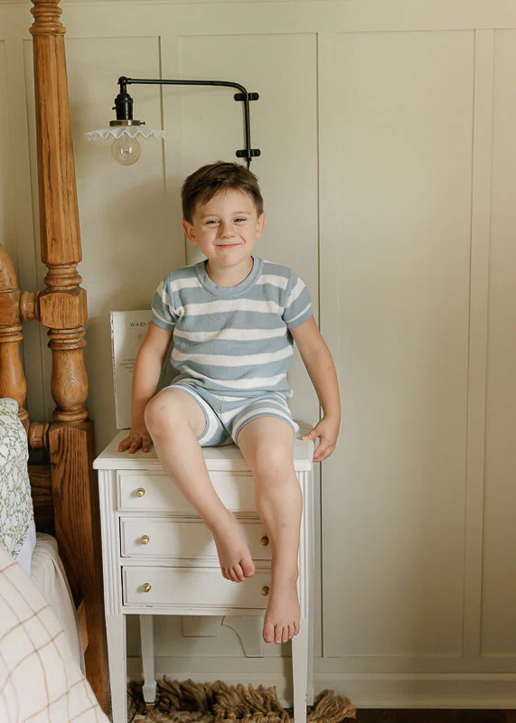 Wave Collection - Stripe Knit Top - Image 3